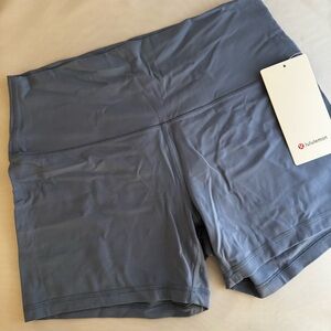 Lululemon Align High-Rise Washed Denim Blue Shorts 4” SZ 12